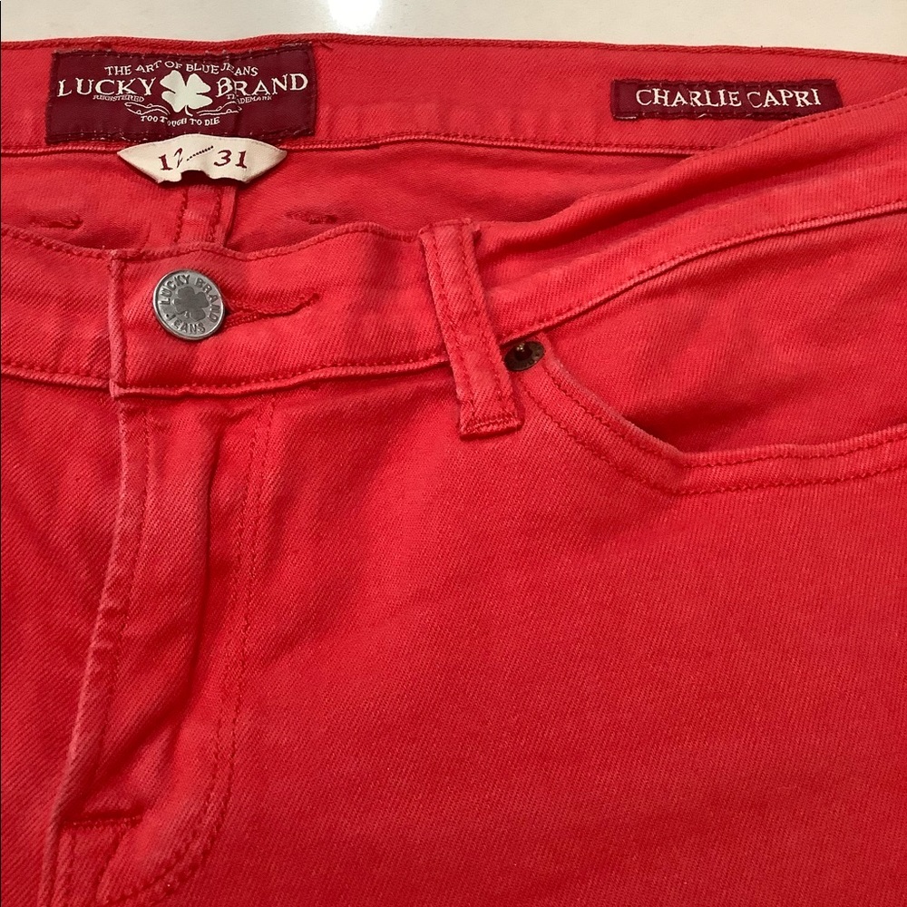 Lucky Brand Charlie Capri Denim Jeans